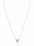 Elsie Pave Butterfly Necklace Aaria Tees