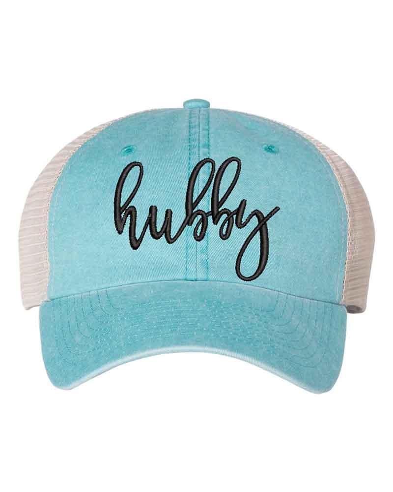 Embroidered Wifey/Hubby Trucker Hat – Anniversary Gift Cap - Aaria Tees Aaria Tees