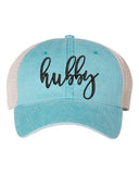 Embroidered Wifey/Hubby Trucker Hat – Anniversary Gift Cap - Aaria Tees Aaria Tees