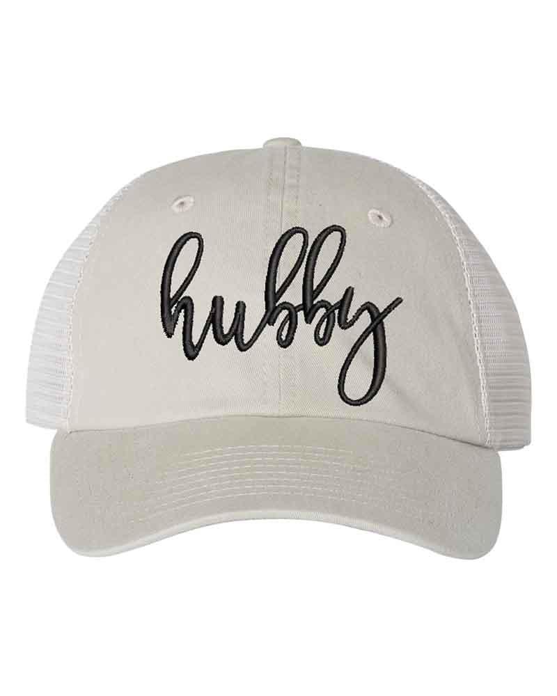 Embroidered Wifey/Hubby Trucker Hat – Anniversary Gift Cap - Aaria Tees Aaria Tees