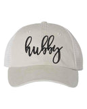 Embroidered Wifey/Hubby Trucker Hat – Anniversary Gift Cap - Aaria Tees Aaria Tees
