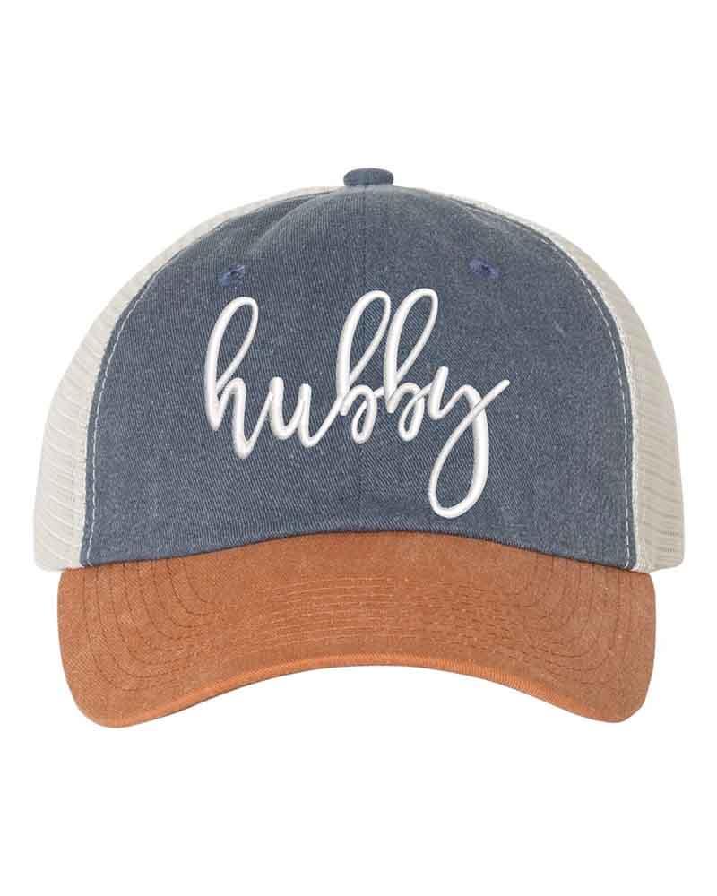 Embroidered Wifey/Hubby Trucker Hat – Anniversary Gift Cap - Aaria Tees Aaria Tees
