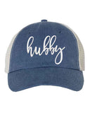 Embroidered Wifey/Hubby Trucker Hat – Anniversary Gift Cap - Aaria Tees Aaria Tees