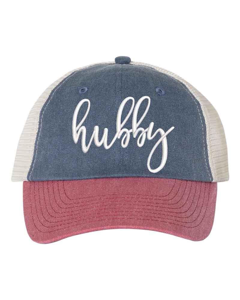 Embroidered Wifey/Hubby Trucker Hat – Anniversary Gift Cap - Aaria Tees Aaria Tees