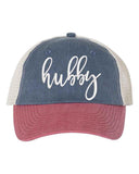 Embroidered Wifey/Hubby Trucker Hat – Anniversary Gift Cap - Aaria Tees Aaria Tees