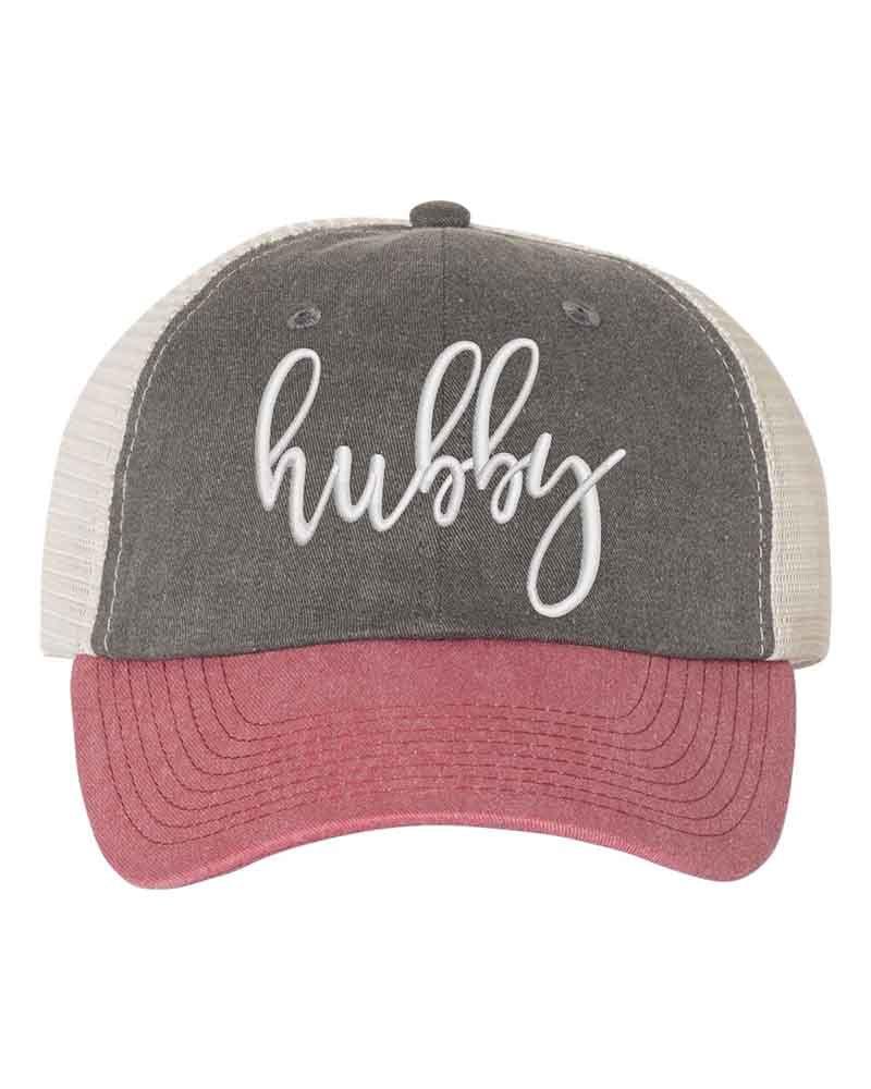 Embroidered Wifey/Hubby Trucker Hat – Anniversary Gift Cap - Aaria Tees Aaria Tees