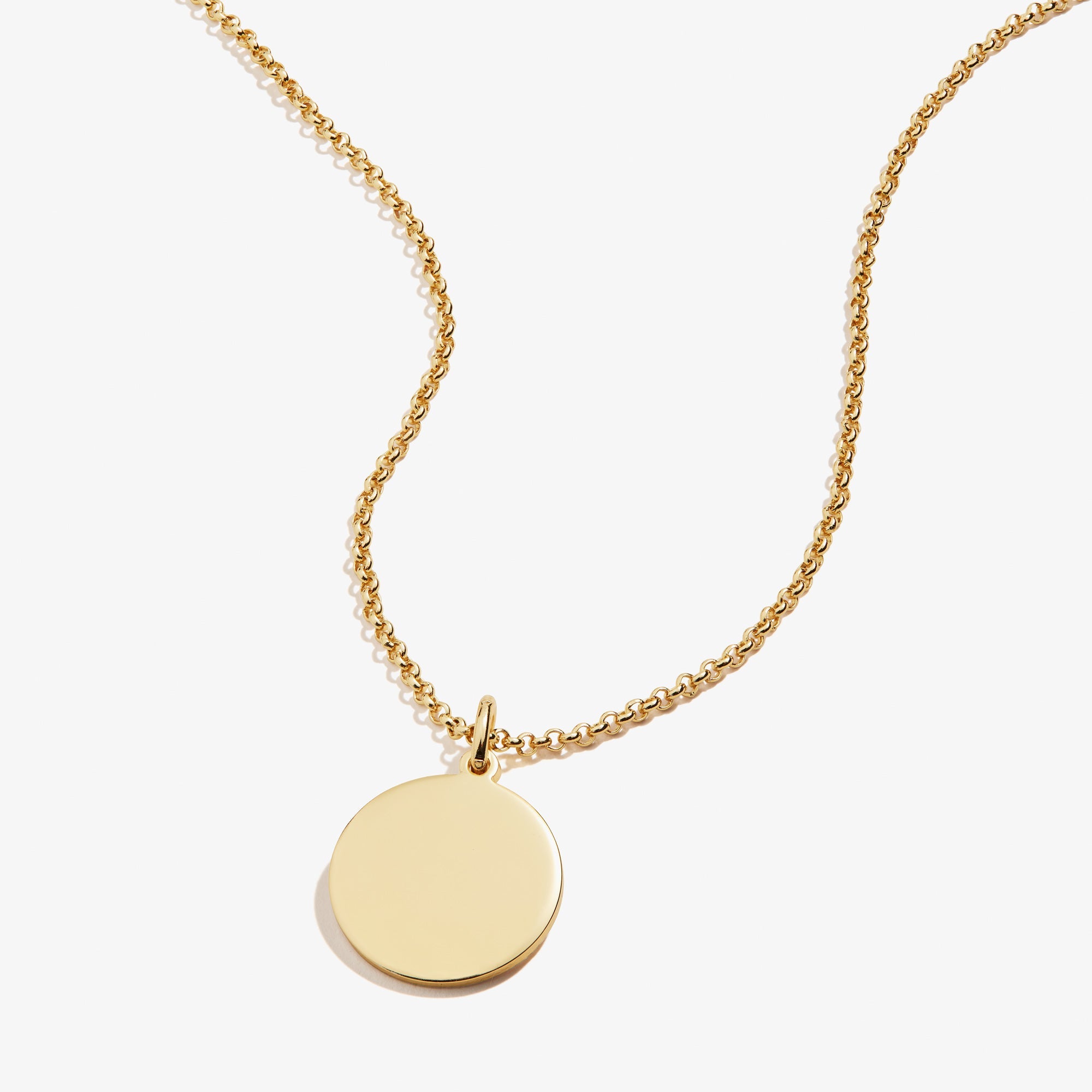 Circle Charm Necklace, 21'' - Aaria Tees Aaria Tees