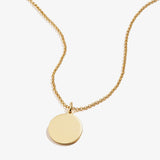 Circle Charm Necklace, 21'' - Aaria Tees Aaria Tees