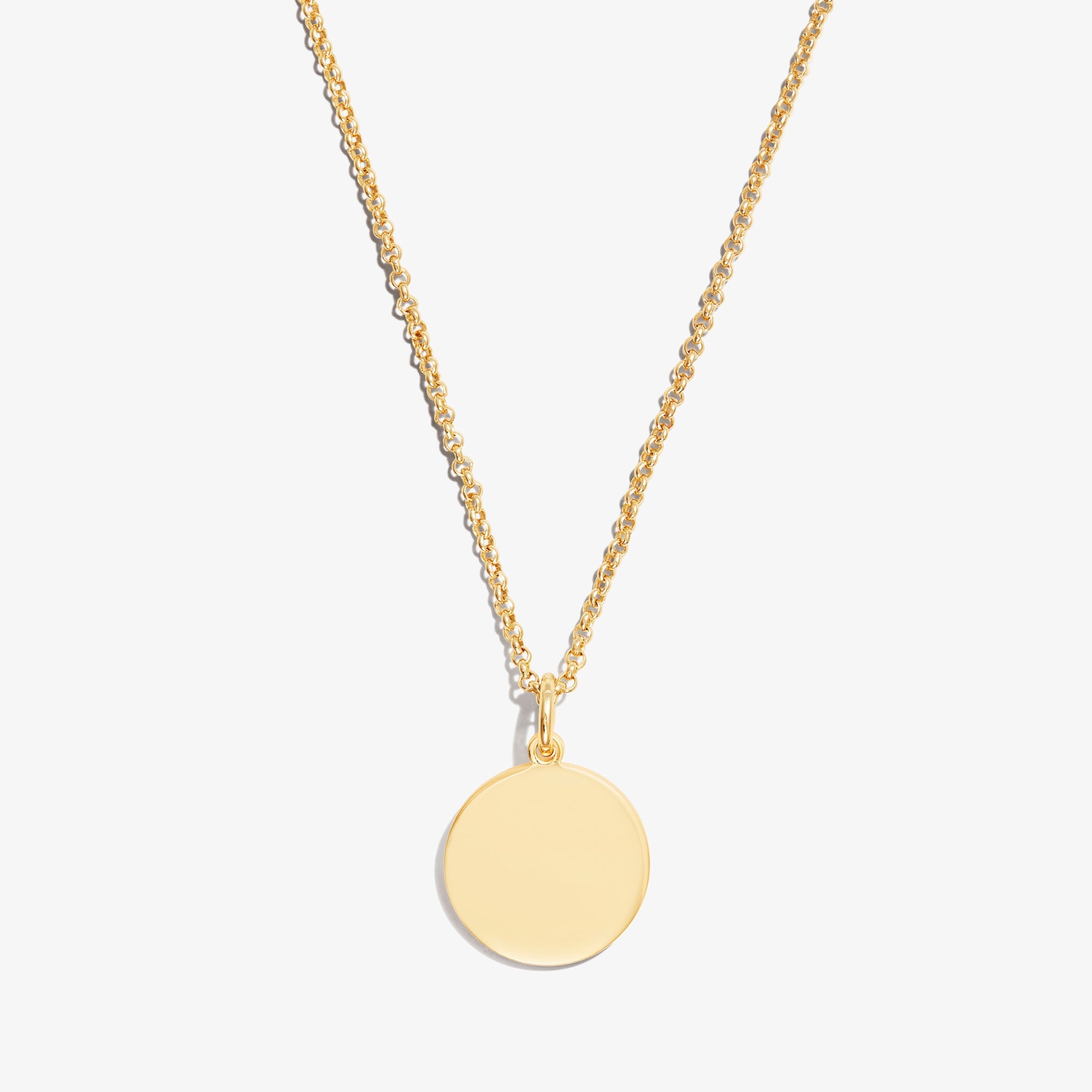 Circle Charm Necklace, 21'' - Aaria Tees Aaria Tees