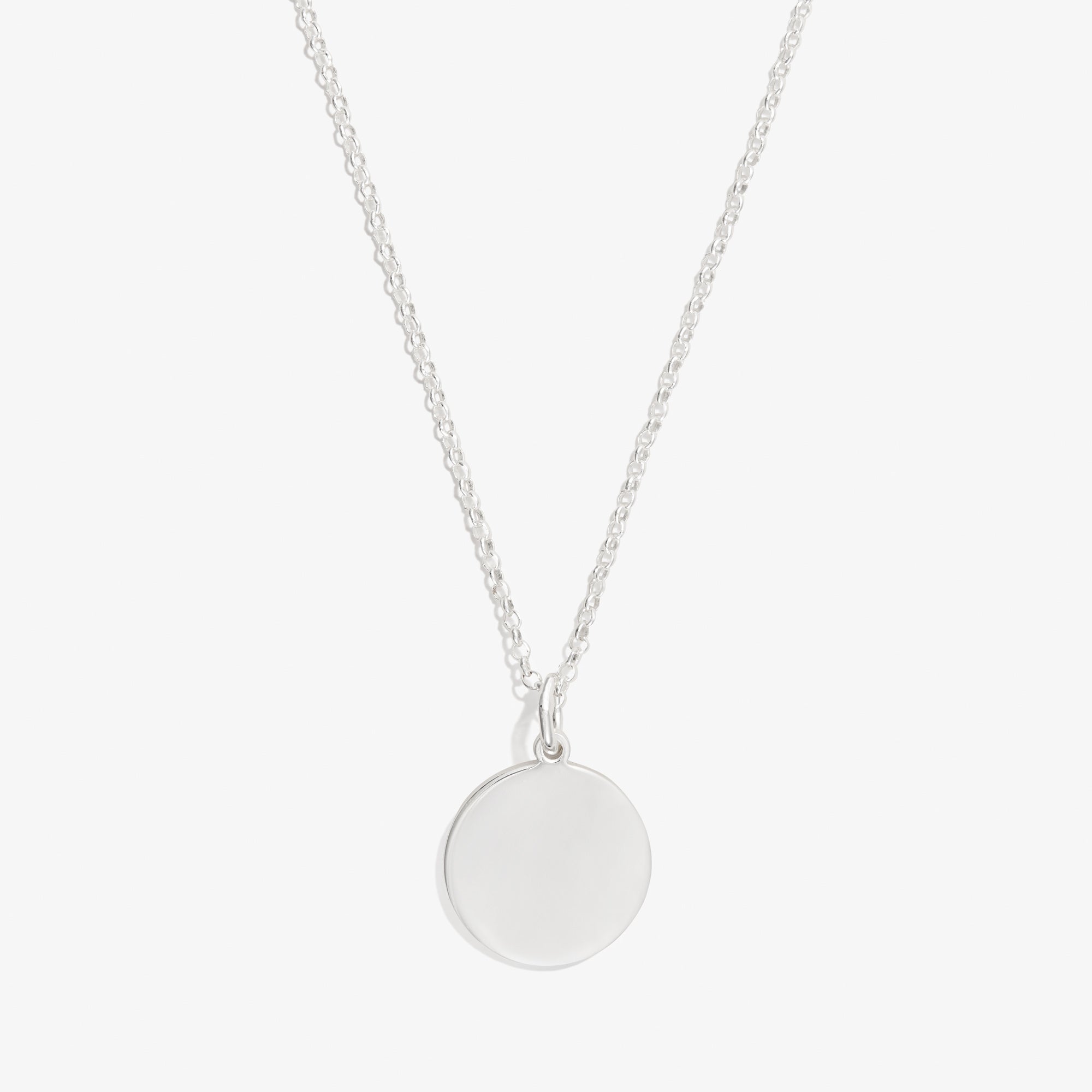 Circle Charm Necklace, 21'' - Aaria Tees Aaria Tees
