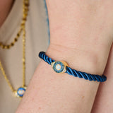 Evil Eye Adjustable Cord Bracelet - Aaria Tees Aaria Tees