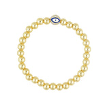 Beaded Evil Eye Bracelet Aaria Tees
