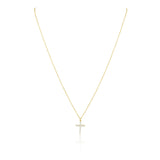 Classic CZ Cross Necklace Aaria Tees
