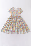 Platinum floral print dress for adult - Aaria Tees Aaria Tees