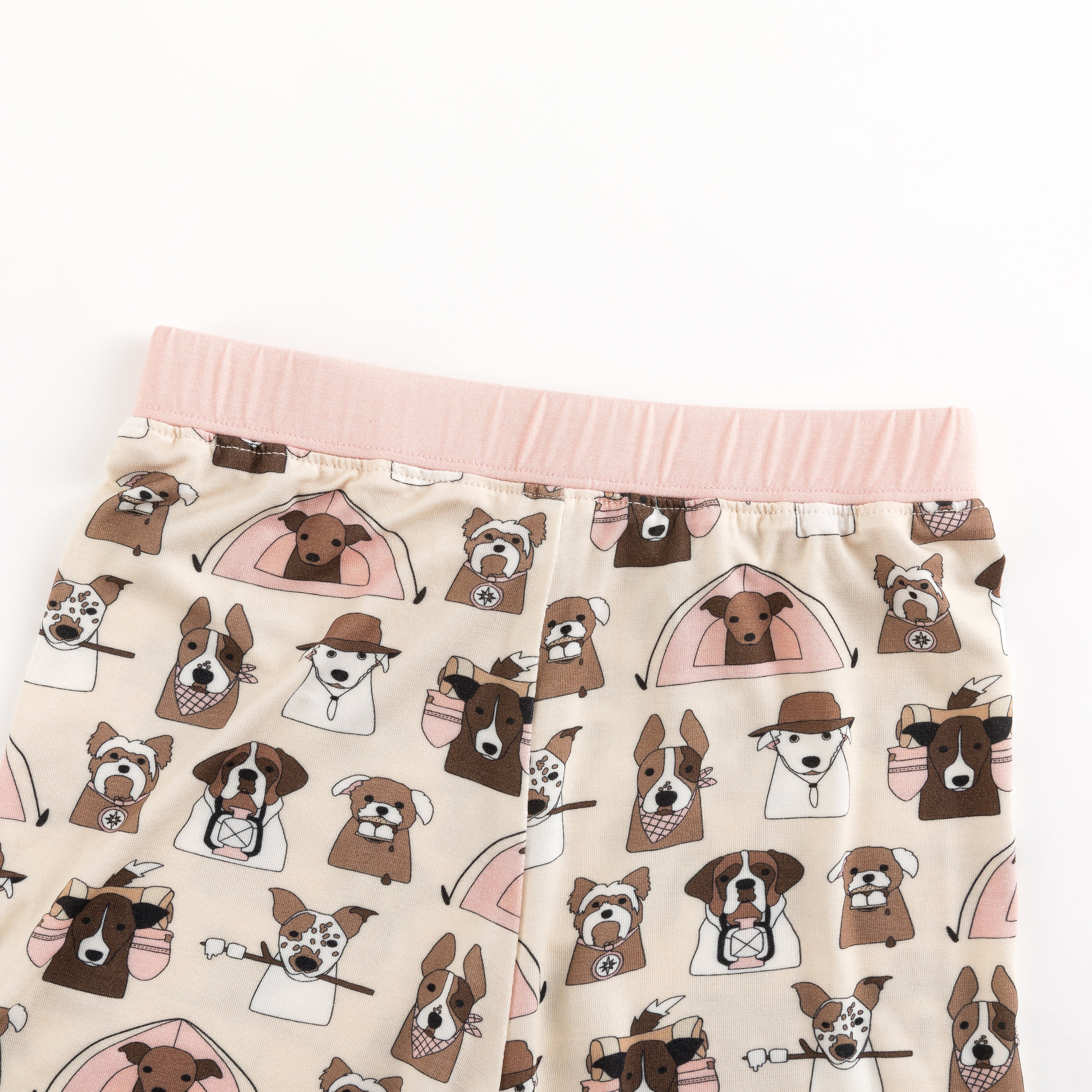 Camp Paws (Short Sleeve PJ) - Pink - Aaria Tees Aaria Tees