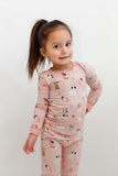 Puppy Egg Hunt (Long Sleeve PJ) - Pink - Aaria Tees Aaria Tees
