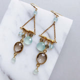 Smoky Quartz Chandie Earrings Aaria Tees