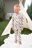 Camp Paws (Long Sleeve PJ) - Blue - Aaria Tees Aaria Tees