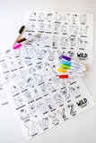 Coloring Mats Aaria Tees