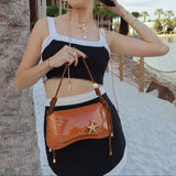 Eternal Afterglow Toasted Ombre Shoulder Bag Aaria Tees