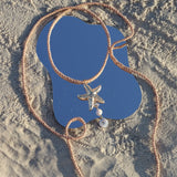 Sea Darling Starfish Rope Necklace Aaria Tees