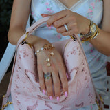 Amour Rose Pearl Hand Chain Aaria Tees
