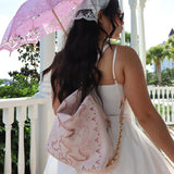 Ribbon Reverie Convertible Hobo to Backpack Aaria Tees