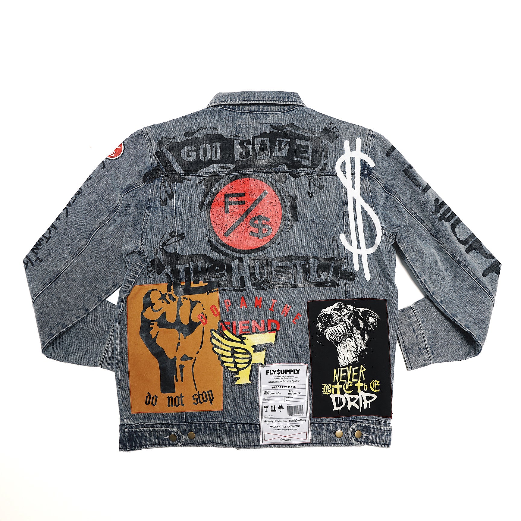 New Rich Denim Jacket (Denim) - Aaria Tees Aaria Tees