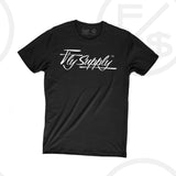 Fly Supply Logo: Black (10 Year Anniversary) - Aaria Tees Aaria Tees
