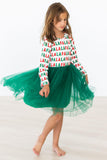 Fa la la L/S Tutu Dress - Aaria Tees Aaria Tees