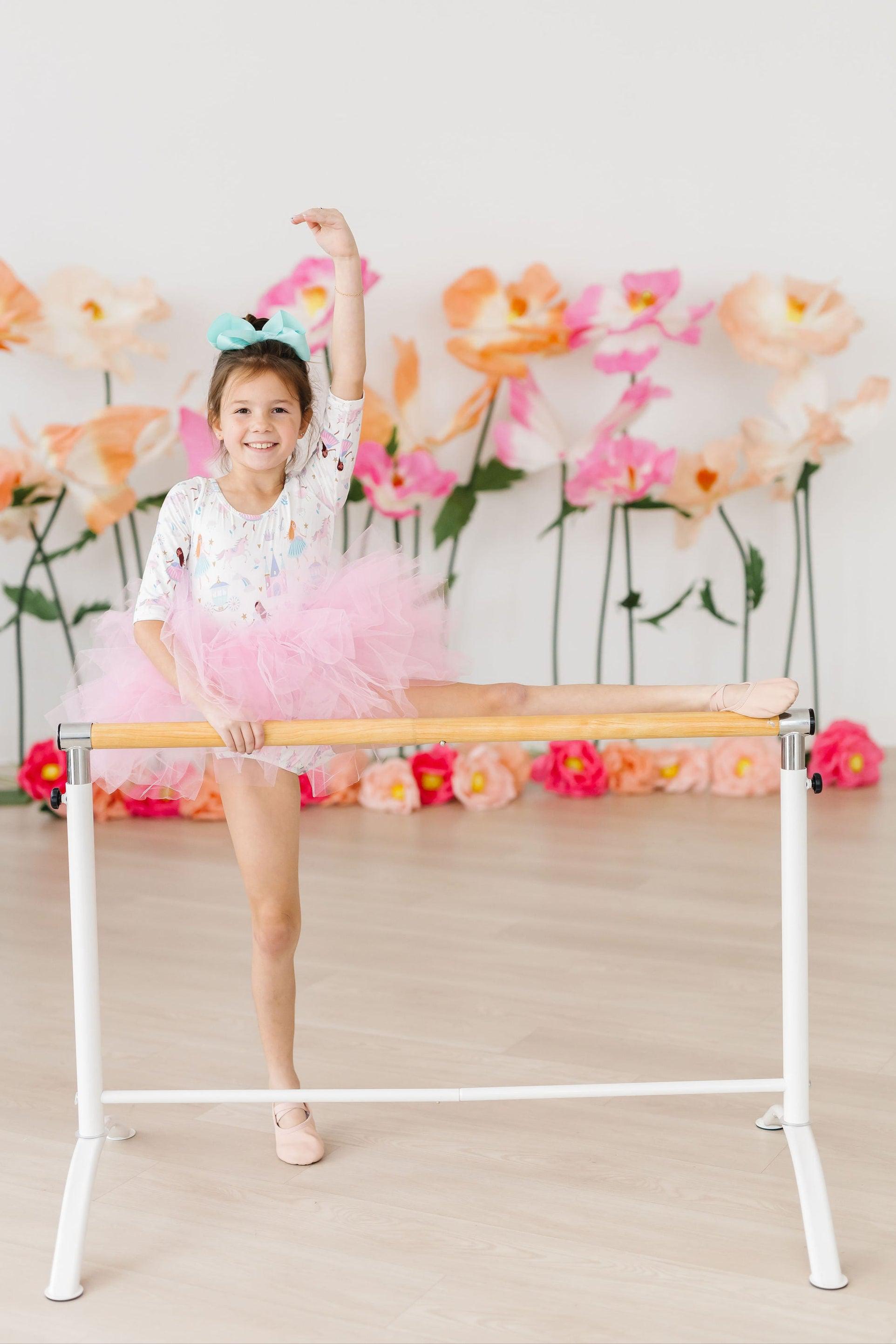Fairy Princess 3/4 Sleeve Tutu Leotard - Aaria Tees Aaria Tees
