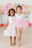 Fairy Princess 3/4 Sleeve Tutu Leotard - Aaria Tees Aaria Tees
