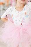 Fairy Princess 3/4 Sleeve Tutu Leotard - Aaria Tees Aaria Tees