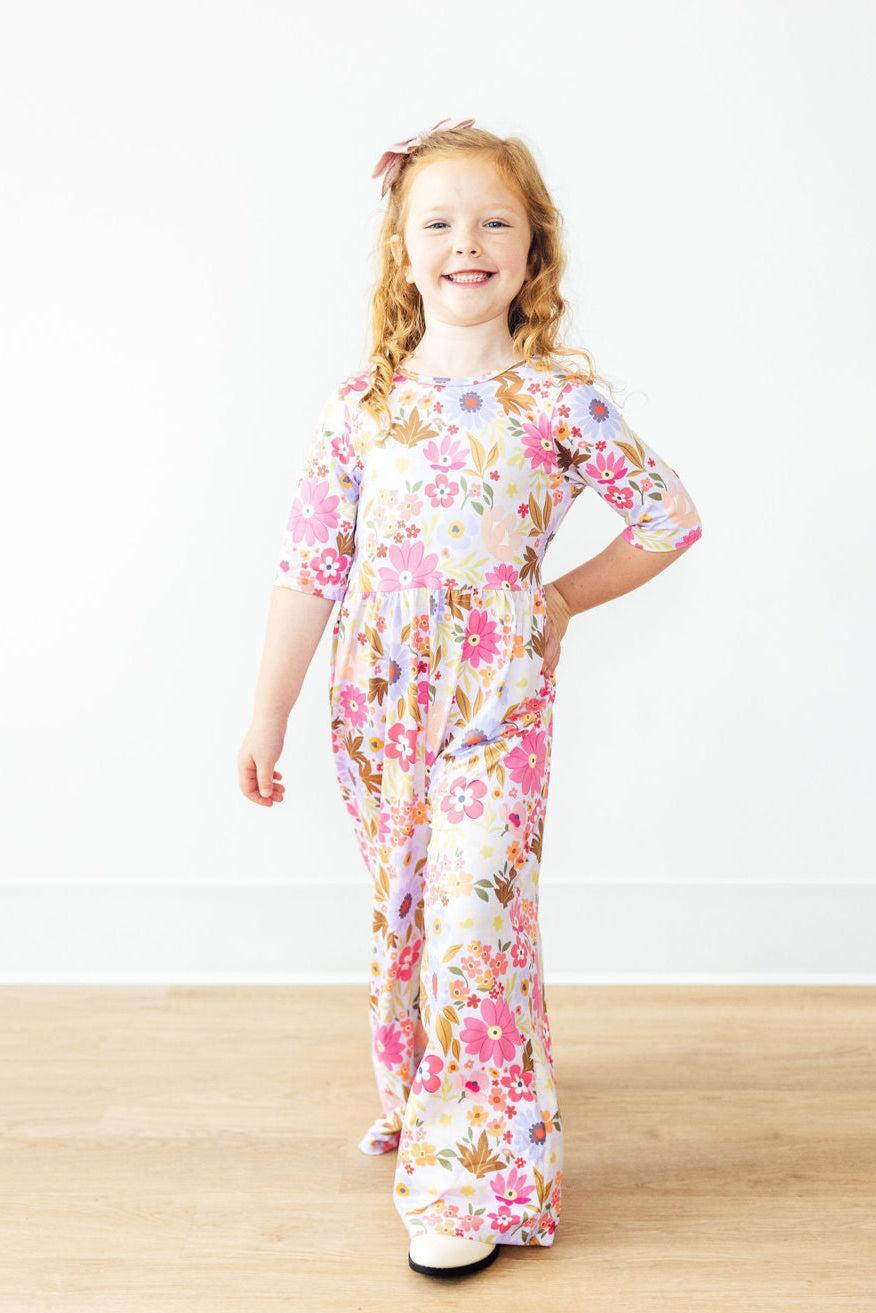 Fall Botanicals Wide Leg Jumpsuit - Aaria Tees Aaria Tees