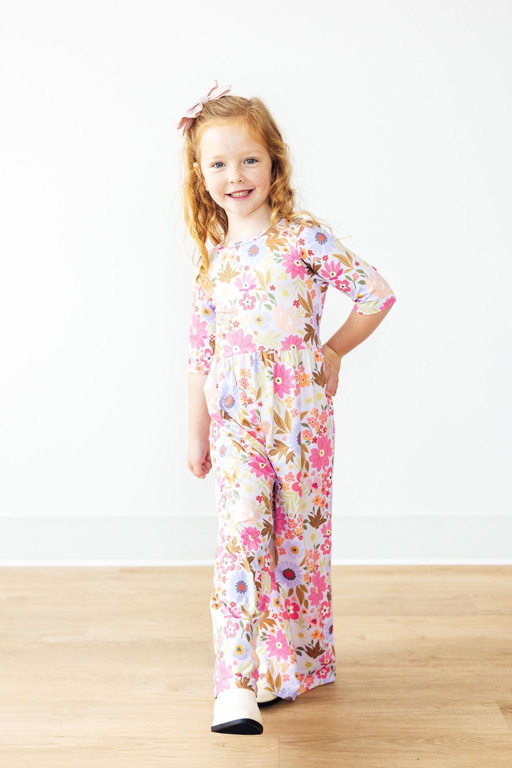 Fall Botanicals Wide Leg Jumpsuit - Aaria Tees Aaria Tees