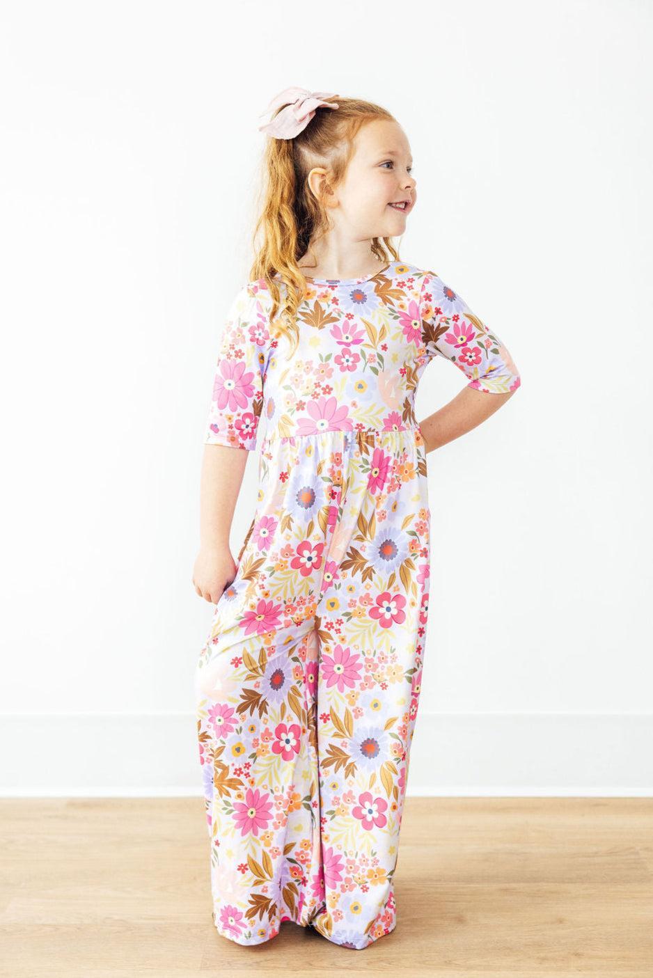Fall Botanicals Wide Leg Jumpsuit - Aaria Tees