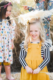 Mustard Faux Suede Pinafore - Aaria Tees Aaria Tees