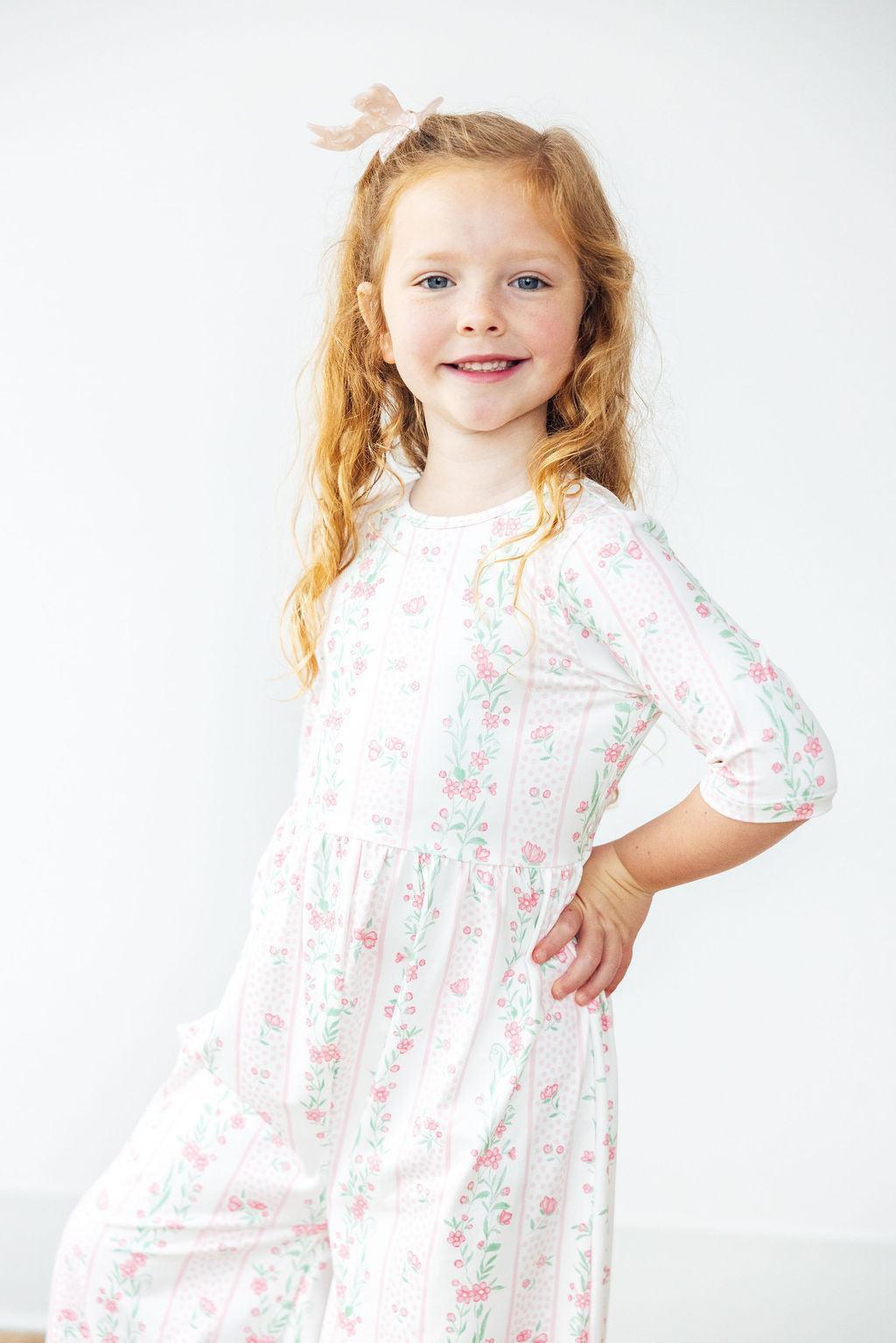 Fancy Florals Wide Leg Jumpsuit - Aaria Tees Aaria Tees