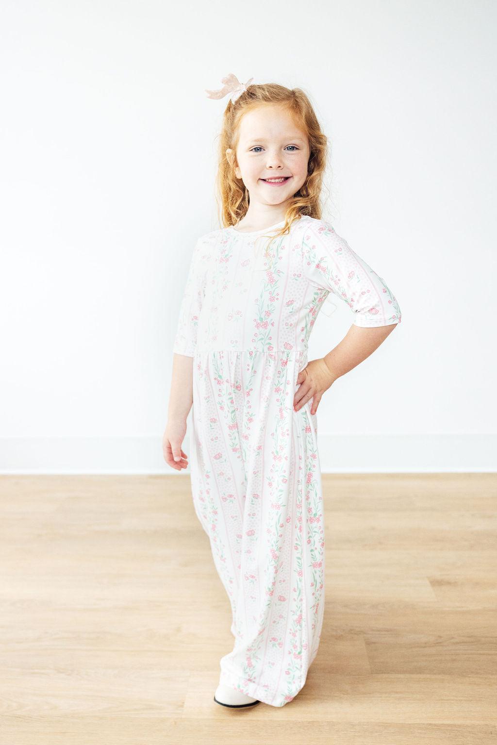 Fancy Florals Wide Leg Jumpsuit - Aaria Tees Aaria Tees