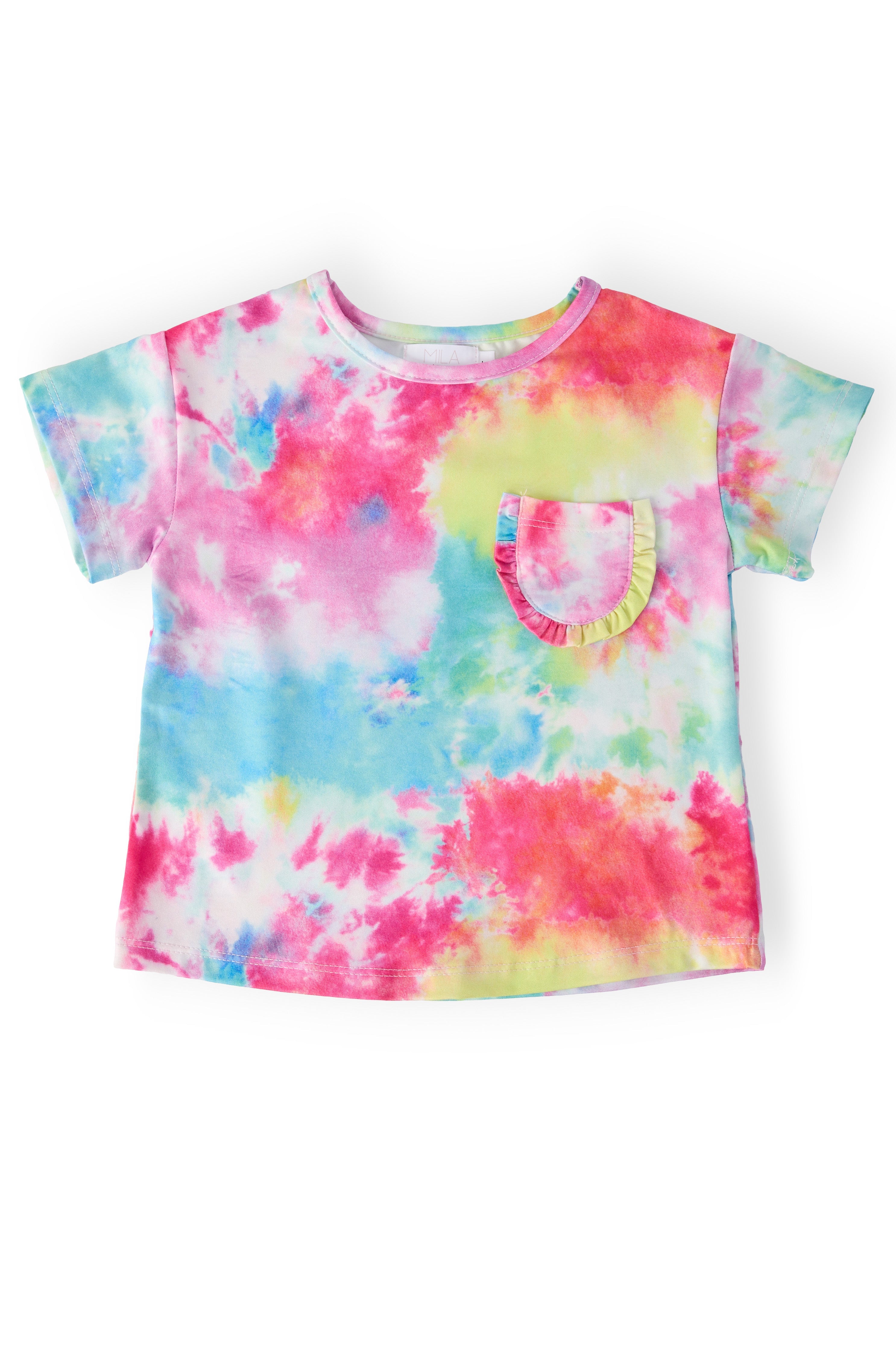 Far Out Ruffle Pocket Tee - Aaria Tees Aaria Tees