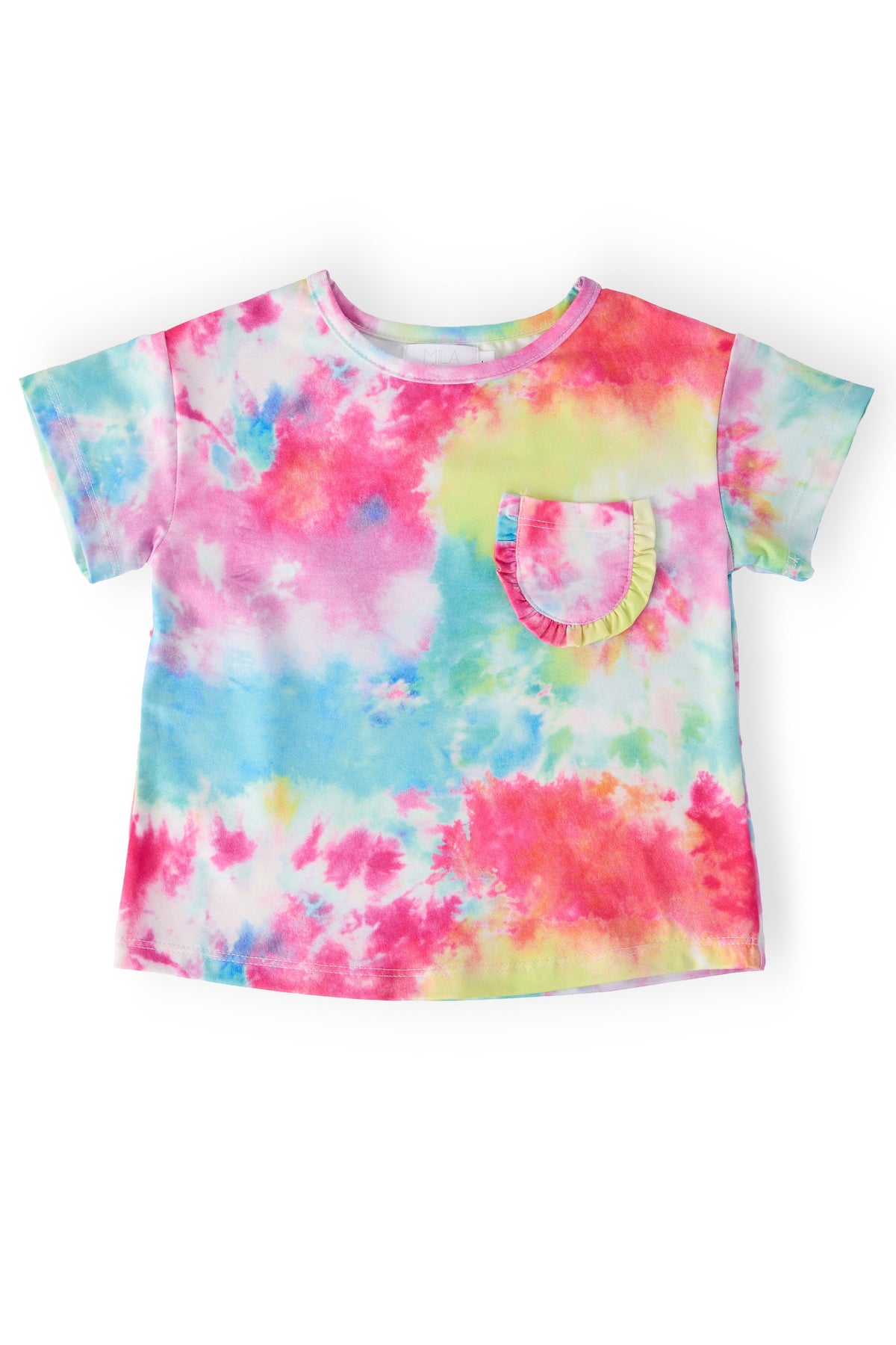 Far Out Ruffle Pocket Tee - Aaria Tees