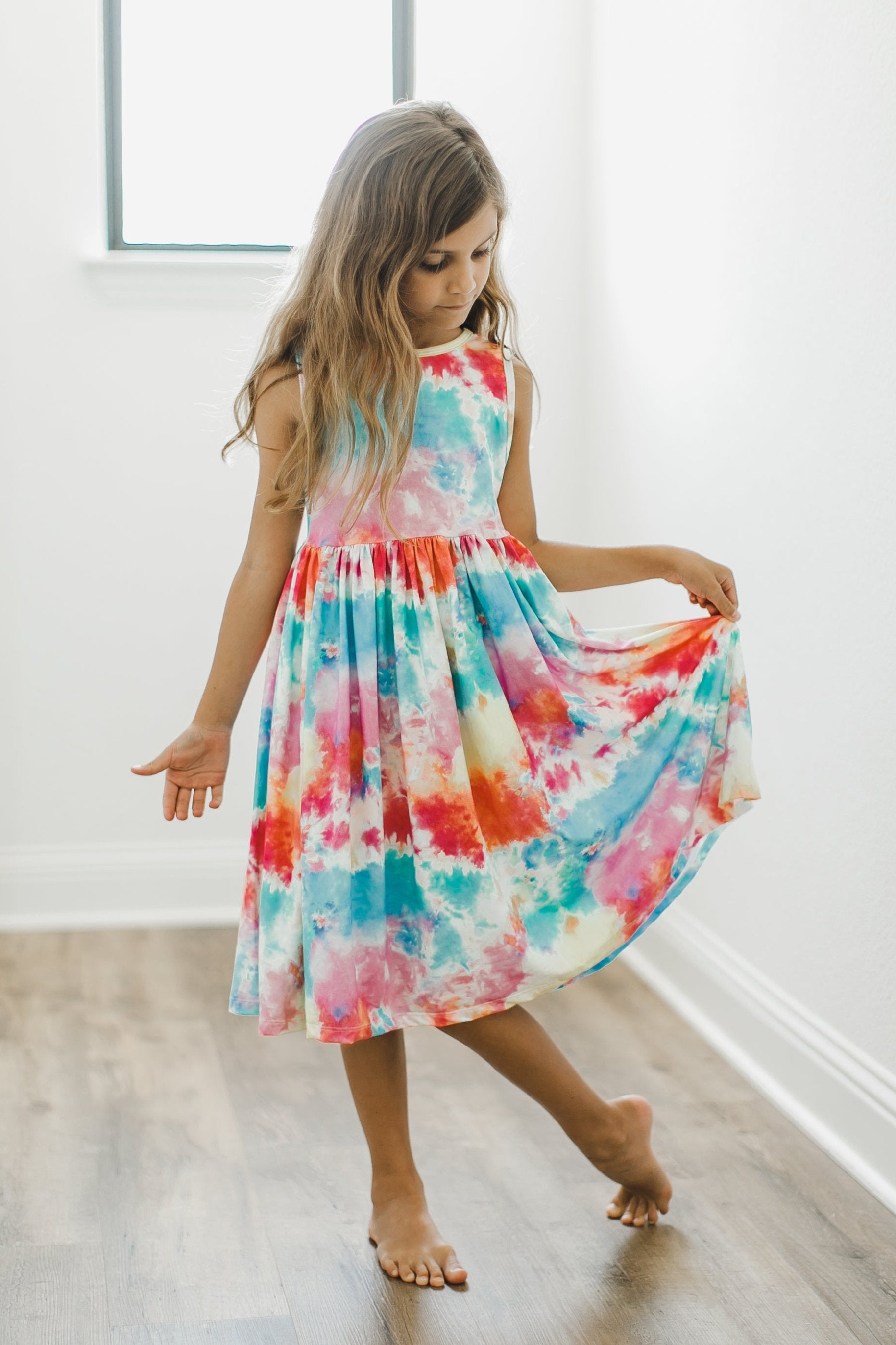 Far Out Tank Twirl Dress - Aaria Tees Aaria Tees