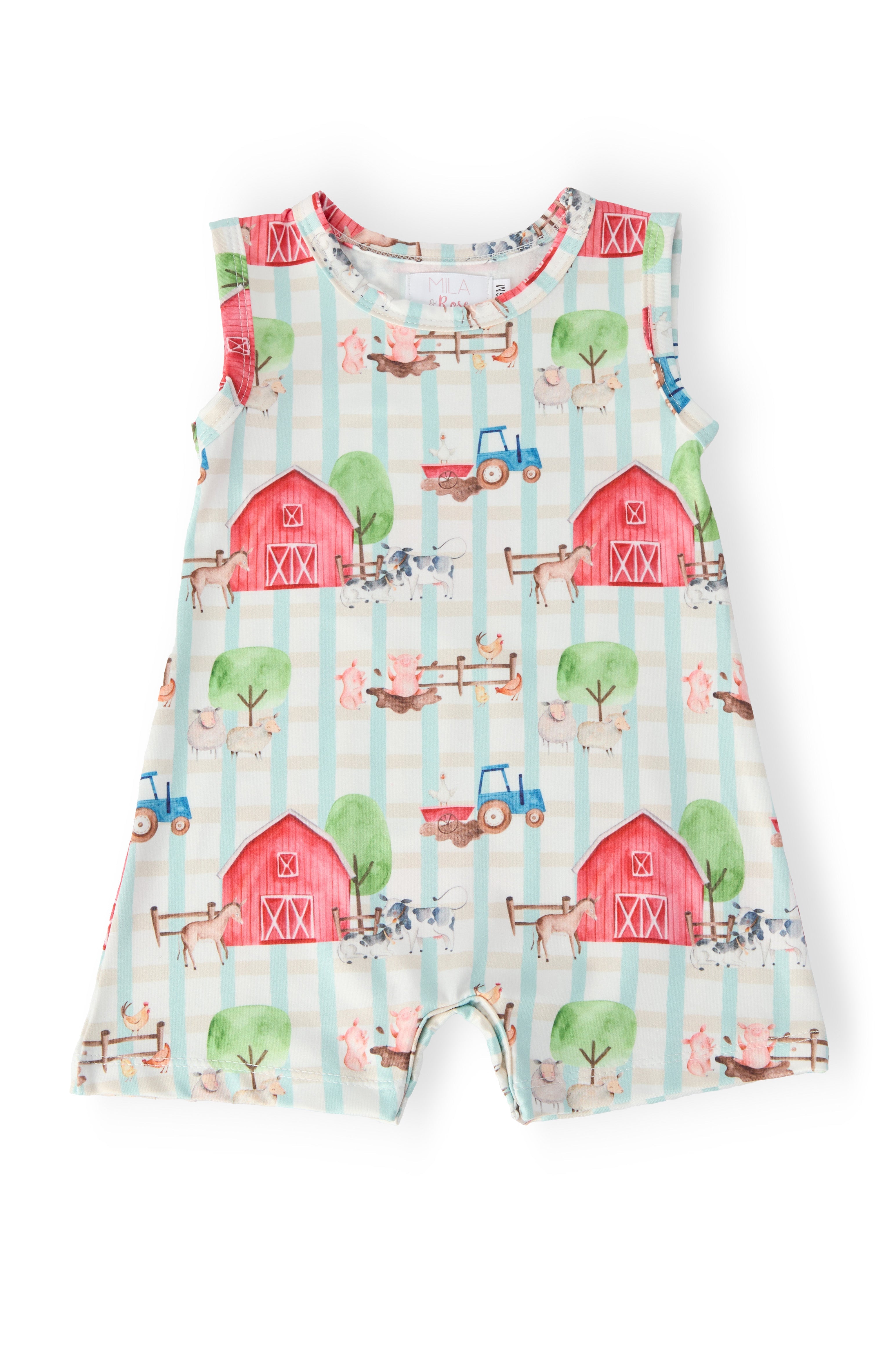 Farm Animals Shorty One-Piece - Aaria Tees Aaria Tees