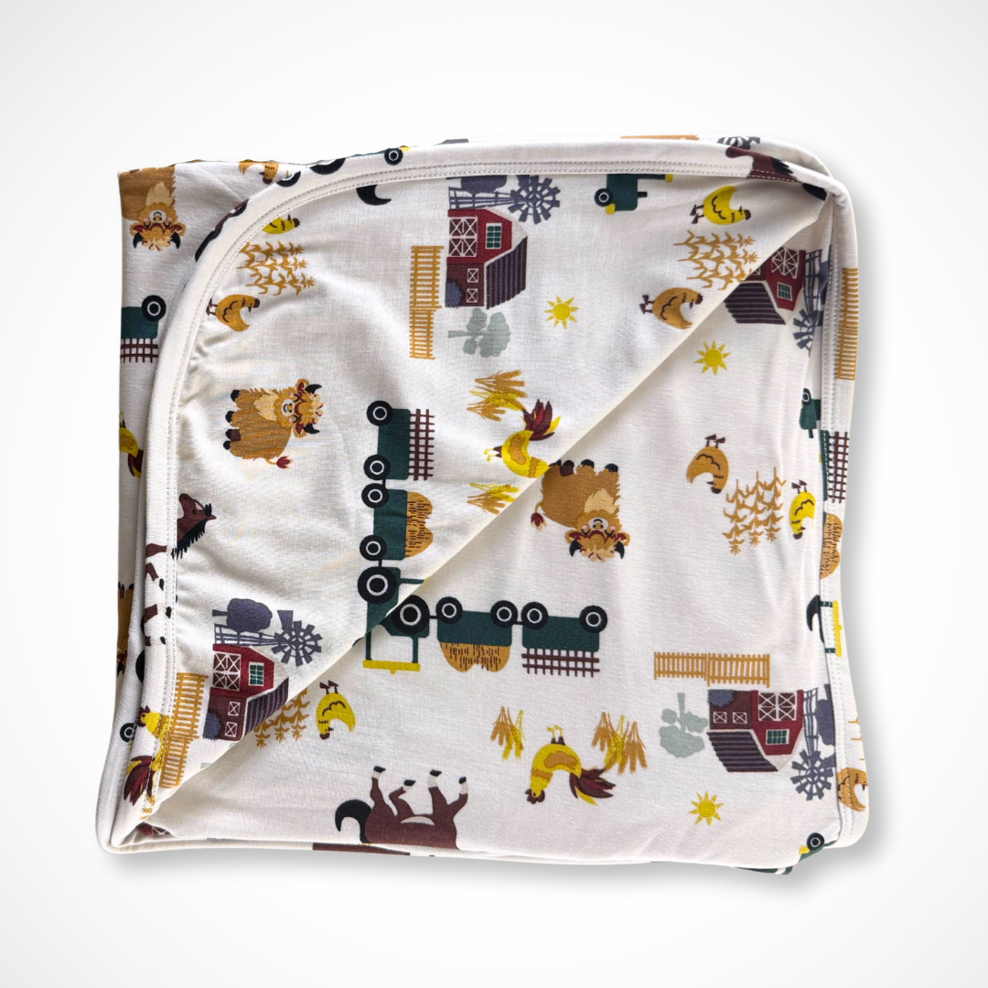 On the Farm Blanket | Bamboo - Aaria Tees Aaria Tees