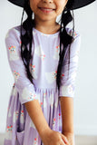 Feeling Fa-boo-lous 3/4 Sleeve Pocket Twirl Dress Aaria Tees