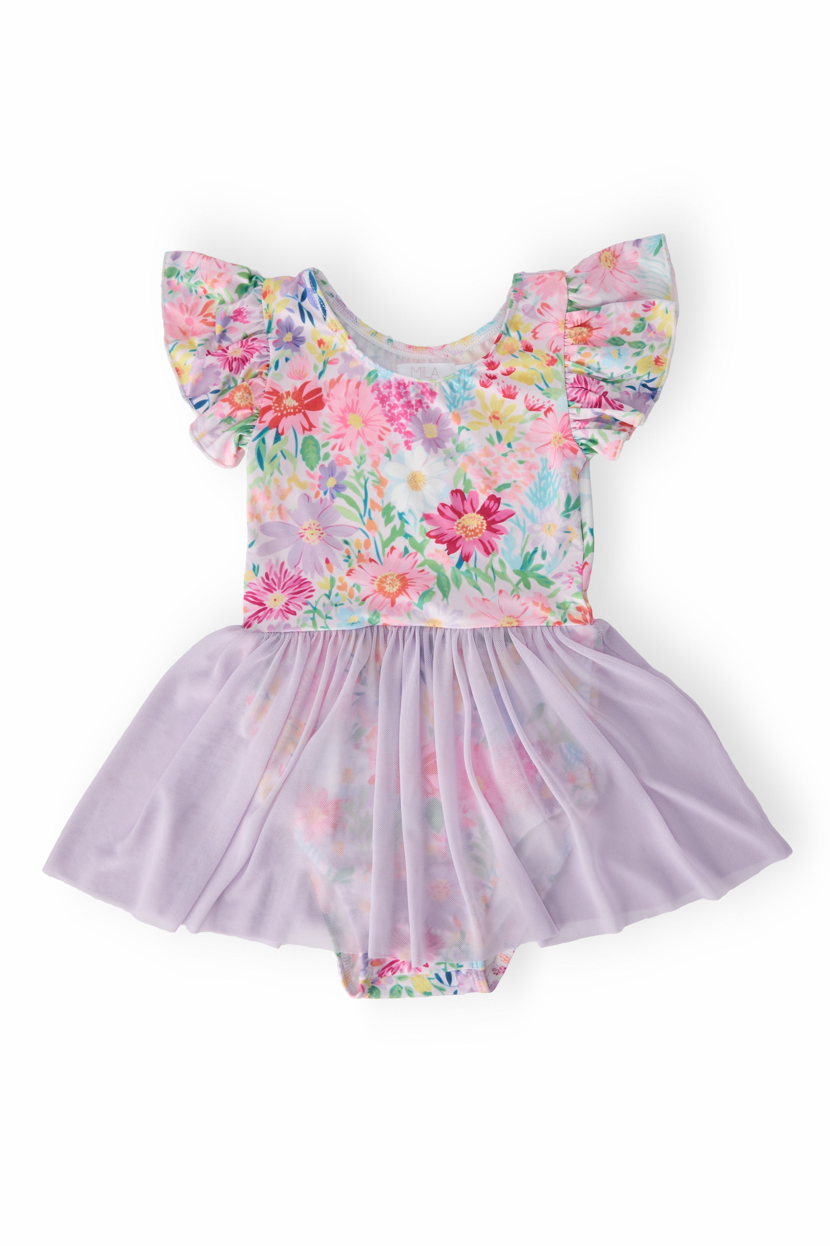 Field of Flowers S/S Twirl Leotard - Aaria Tees Aaria Tees