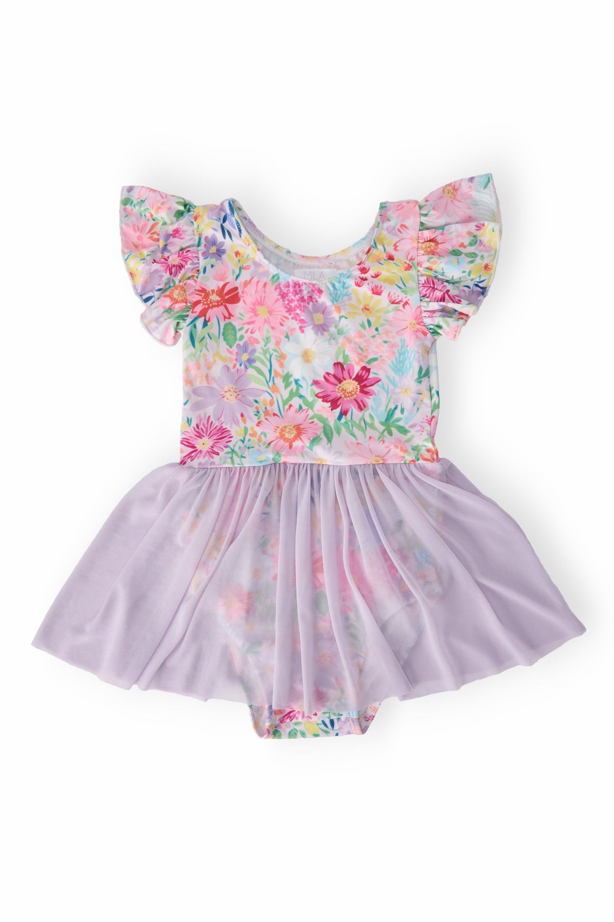 Field of Flowers S/S Twirl Leotard - Aaria Tees