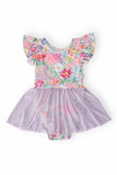 Field of Flowers S/S Twirl Leotard - Aaria Tees Aaria Tees