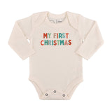 graphic bodysuit | my first christmas (long sleeve) - Aaria Tees Aaria Tees