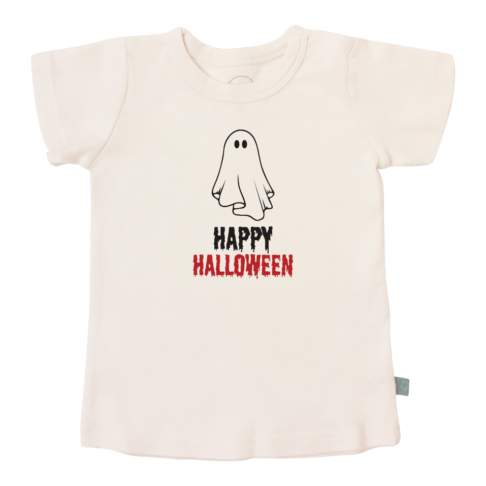 graphic tee | happy halloween ghost - Aaria Tees Aaria Tees